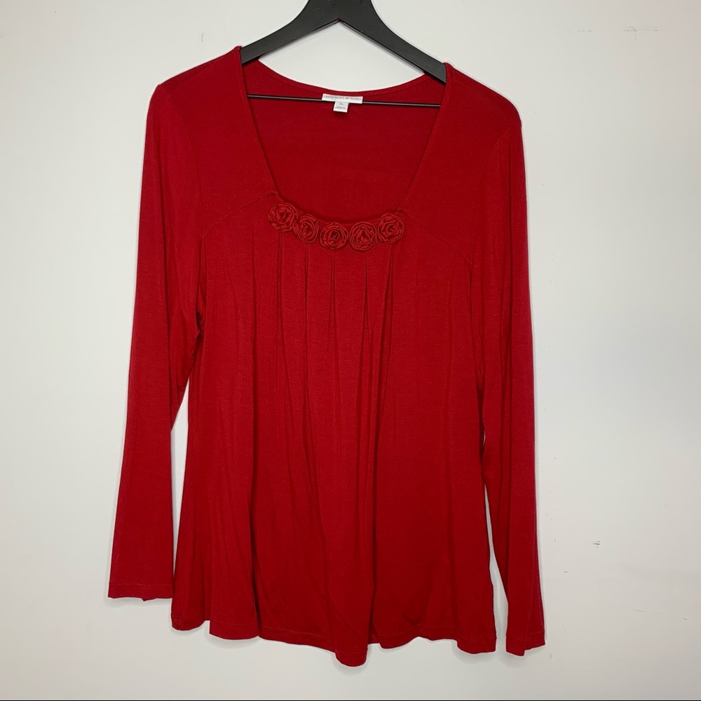 Fashion Bug • long sleeve rose blouse